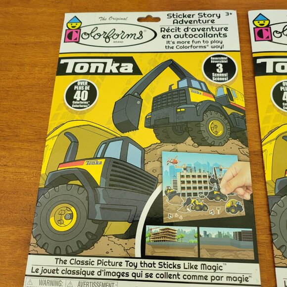 TONKA Trucks Colorforms Sticker Story Adventure Set LOT x3 Buzz Lightyear NEW T4 - Picture 3 of 8